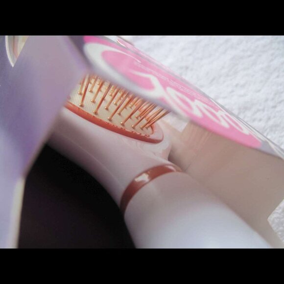 Goody Oval Cushion Copper Stiff Metal Pin Wire Bristles Shine On Fine Hair Brush - Picture 8 of 13